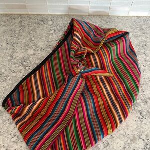 Colorful Striped sling backpack or fanny pack Bag